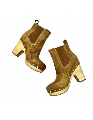 Boots Ankle Heels By Veronica Beard In Brown & Gold, Size: 6 commande en ligne