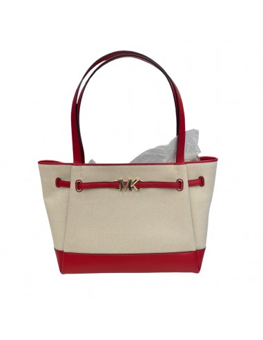 Handbag Designer By Michael Kors In Cream & Red, Size:Large Comparez plus de prix