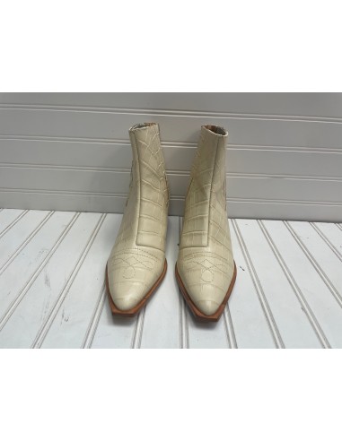 Boots Ankle Heels By Schultz In Cream, Size: 5.5 Profitez des Offres !