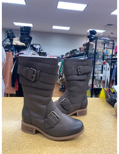 Boots Leather By Ugg In Brown, Size: 5.5 50-70% off 