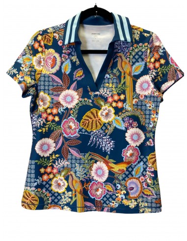 Top Short Sleeve By Johnny Was In Floral Print, Size: S Fin de série