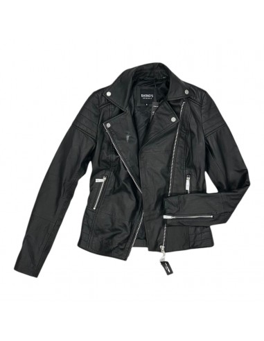 Jacket Leather By Clothes Mentor In Black, Size:M outlet