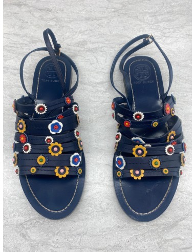 Sandals Designer By Tory Burch In Blue, Size: 9.5 pas chere