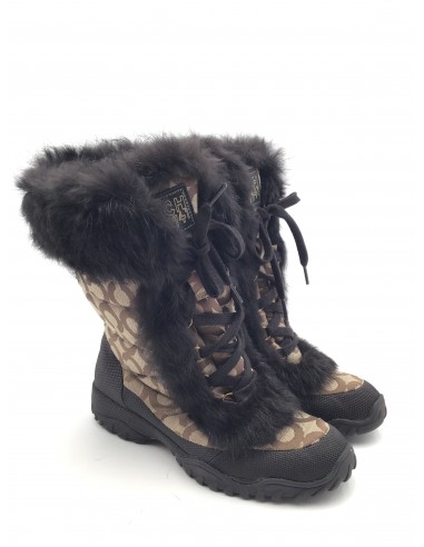 Boots Snow By Coach In Brown, Size: 7 solde