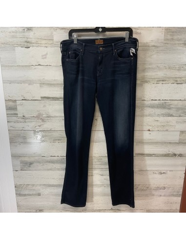 Jeans Straight By Mother Jeans In Blue Denim, Size: 14 pas cher 