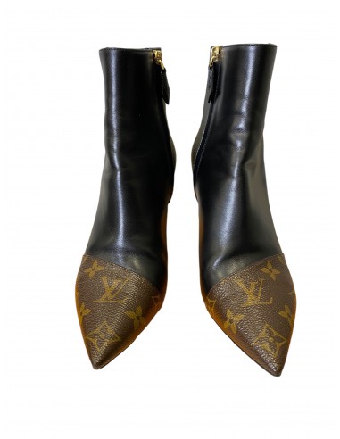 Boots Luxury Designer By Louis Vuitton In Black & Brown, Size: 7.5 Les magasins à Paris