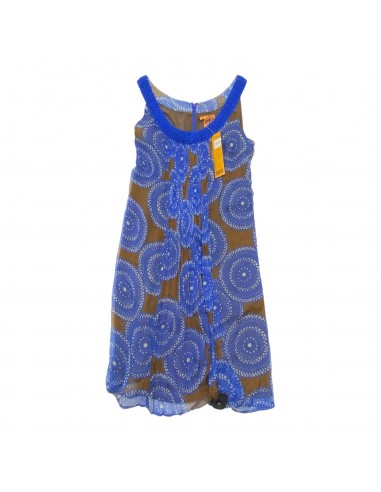 Dress Designer By Tory Burch In Blue & Brown, Size: 10 basket pas cher