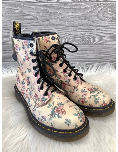 Boots Combat By Dr Martens In Floral Print, Size: 7 Livraison rapide