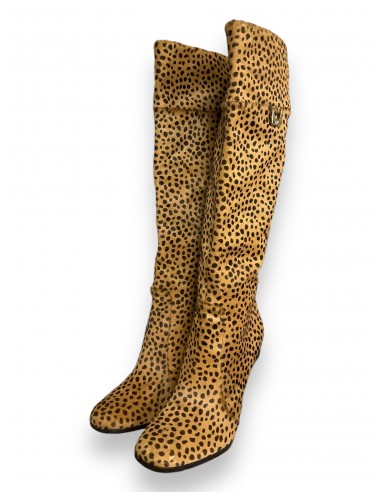 Boots Knee Heels By Diane Von Furstenberg In Animal Print, Size: 8 Le MVP de beaucoup