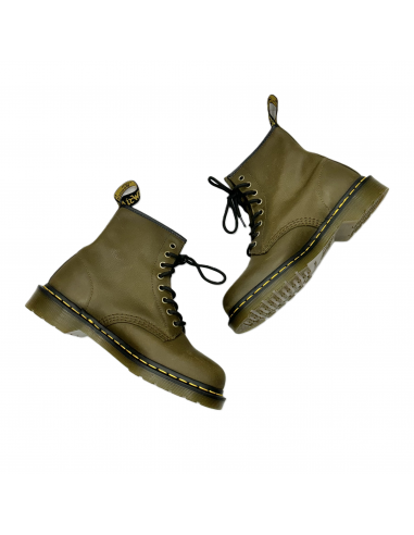 Boots Combat By Dr Martens In Green, Size: 9 l'achat 