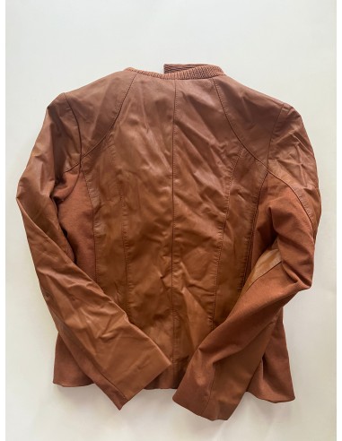 Jacket Moto Leather By Iman Hsn In Brown, Size: Xs une grave pollution 