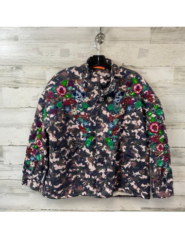 Jacket Fleece By Anthropologie In Camouflage Print, Size: L solde