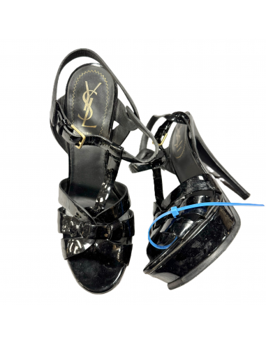 Sandals Luxury Designer By Yves Saint Laurent In Black, Size: 7.5 meilleur choix