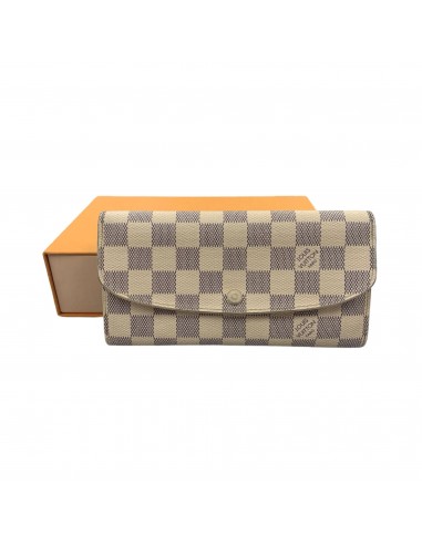 Damier Azur Emilie Wallet By Louis Vuitton in Cream Checkered Pattern l'évolution des habitudes 